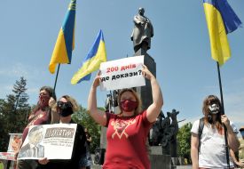 Action "200 days of lies" in Kharkiv