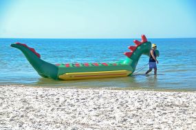 Attraction "Dragon" in the sea