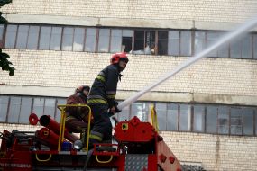 The fire in the production building of LLC "Rozma" in Chernivtsi