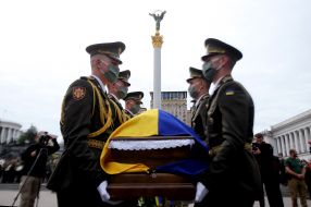 Farewell ceremony with Taras Matviyiv