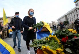 Farewell ceremony with Taras Matviyiv