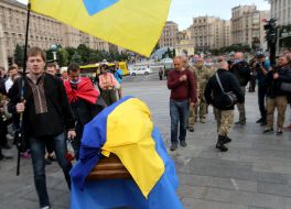 Farewell ceremony with Taras Matviyiv