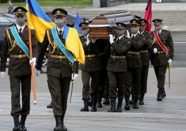 Farewell ceremony with Taras Matviyiv