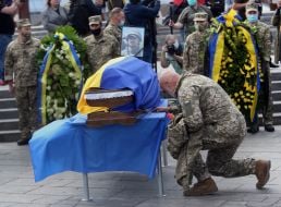 Farewell ceremony with Taras Matviyiv