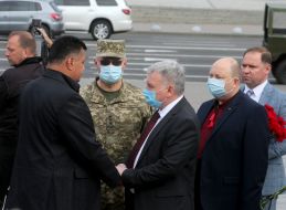 Farewell ceremony with Taras Matviyiv