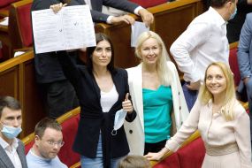 Mariya Mezentseva, Olena Vintonyak and  Olena Khomenko