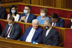 Leonid Kravchuk  and Petro Poroshenko