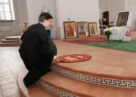 Priest in the church of St. John the Theologian