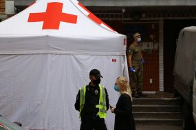 KPI dormitory, where a coronavirus outbreak was found