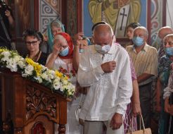 Parishioners in St. Michael's Cathedral