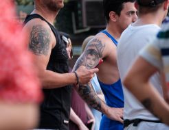 Young people with tattoos