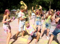 The festival of colors Holi in Kiev