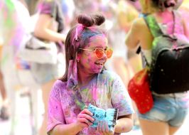 The festival of colors Holi in Kiev