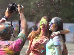 The festival of colors Holi in Kiev