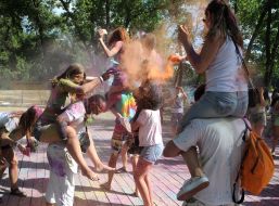 The festival of colors Holi in Kiev