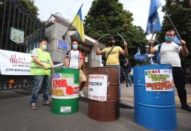 Rally of investors of ZhK "Ukrbud"