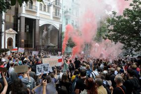 Solidarity action at the Embassy of the Republic of Belarus in Kiev