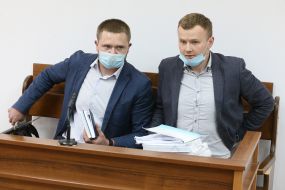 Prosecutors in medical masks