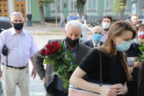Farewell ceremony with Academician Boris Paton