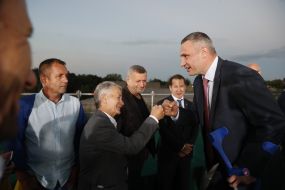 Vitaliy Klichko and Mustafa Dzhemilev