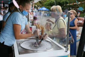Ice cream fair in Lviv