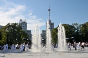 The opening of the fountain in Kharkov