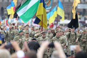 March of the defenders of Ukraine in Kiev