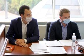 Prosecutors in medical masks