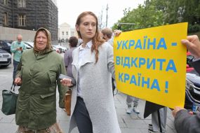 Акція протесту через закриття кордонів іноземцям