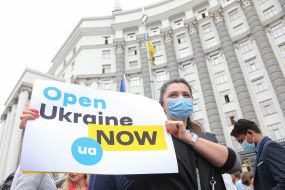 Акция протеста из-за закрытия границ иностранцам