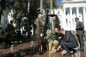 Denis Shmygal, Dmytro Razumkov and Andriy Yermak