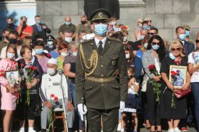 A ceremony honoring the memory of the fallen defenders of Ukraine