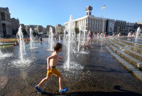 Cascade fountain in Kiev