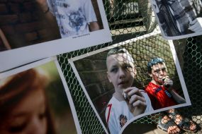 Photos of children smoking