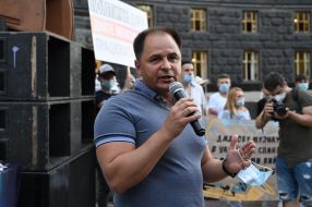 Participants of the action near the Cabinet of Ministers