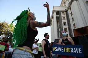 Participants of the action near the Cabinet of Ministers