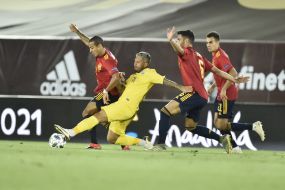 Football. League of Nations. The national team of Ukraine is the national team of Spain