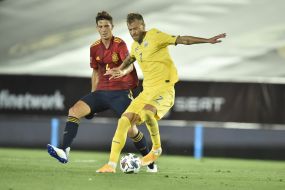Football. League of Nations. The national team of Ukraine is the national team of Spain