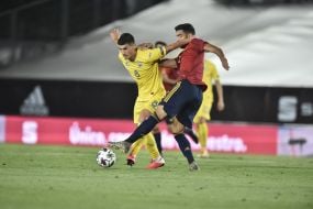 Football. League of Nations. The national team of Ukraine is the national team of Spain