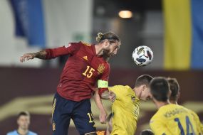 Football. League of Nations. The national team of Ukraine is the national team of Spain