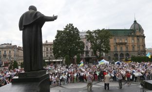 Rally of the European Solidarity political party in Lviv