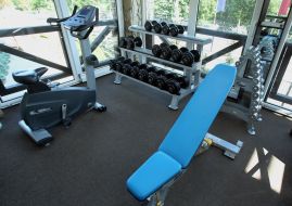 Gym in the resort complex "Chalet Graal"