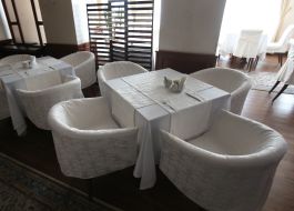 The restaurant in the resort complex "Chalet Graal"