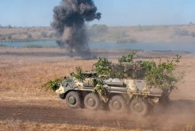 92nd separate mechanized brigade during the exercises