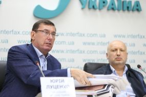 Oleksandr Turchynov and Yuriy Lutsenko