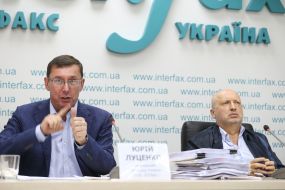 Oleksandr Turchynov and Yuriy Lutsenko