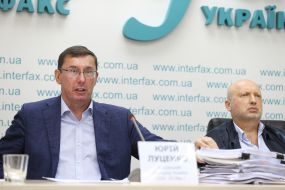 Oleksandr Turchynov and Yuriy Lutsenko