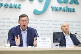 Oleksandr Turchynov and Yuriy Lutsenko