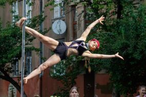 Demonstration performances of students of sports sections