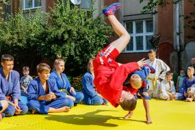 Demonstration performances of students of sports sections